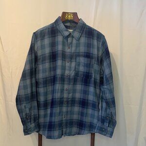 Marmot Men Fairfax Novelty Lightweight Flannel Shirt Medium NWT Arctic Navy